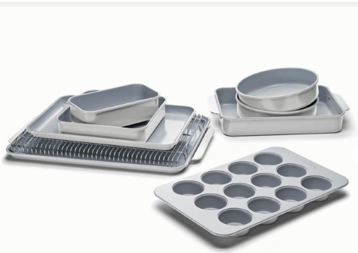 11 Piece Bakeware Set, Gray