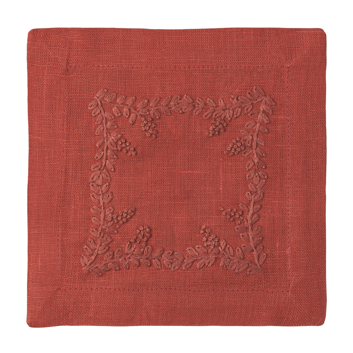 Prism Vine Linen Square Cocktail Napkins