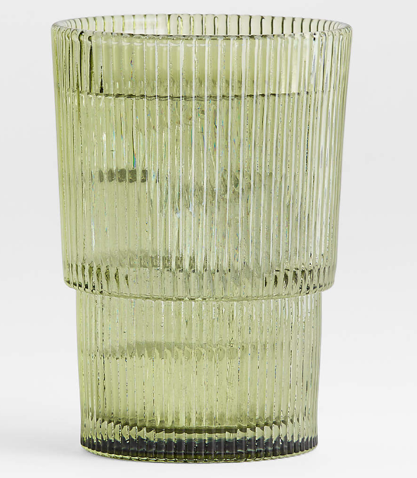 Atwell 16-Oz. Moss Green Stackable Highball Glass