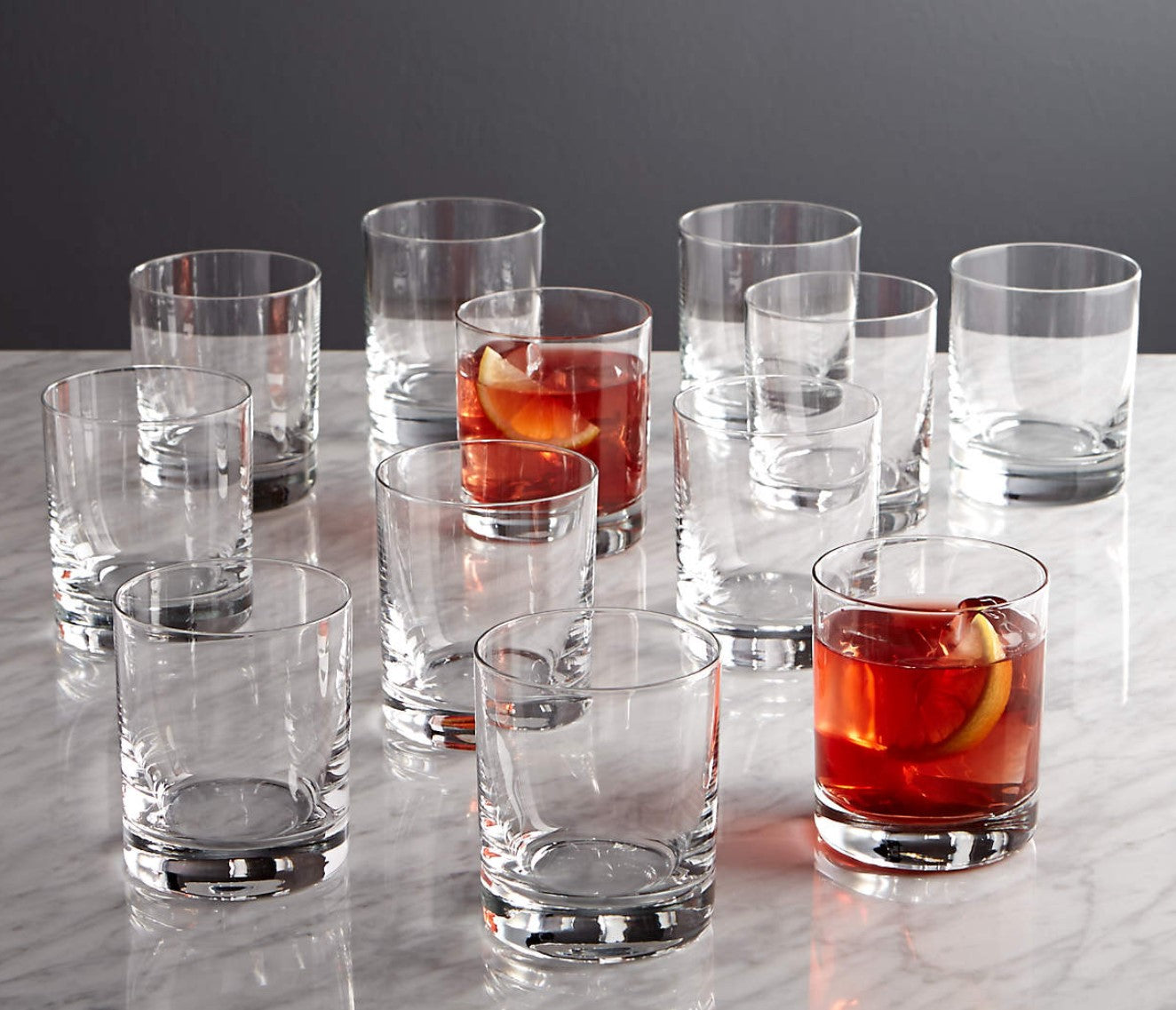Aspen 12-Oz. Double Old-Fashioned Glasses, Set of 12