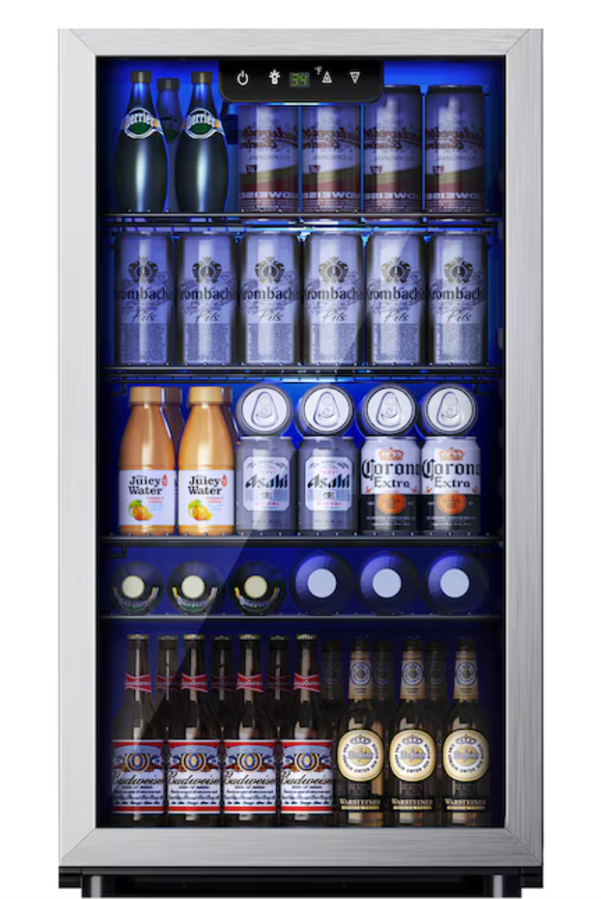 Beverage Refrigerator with Glass Door