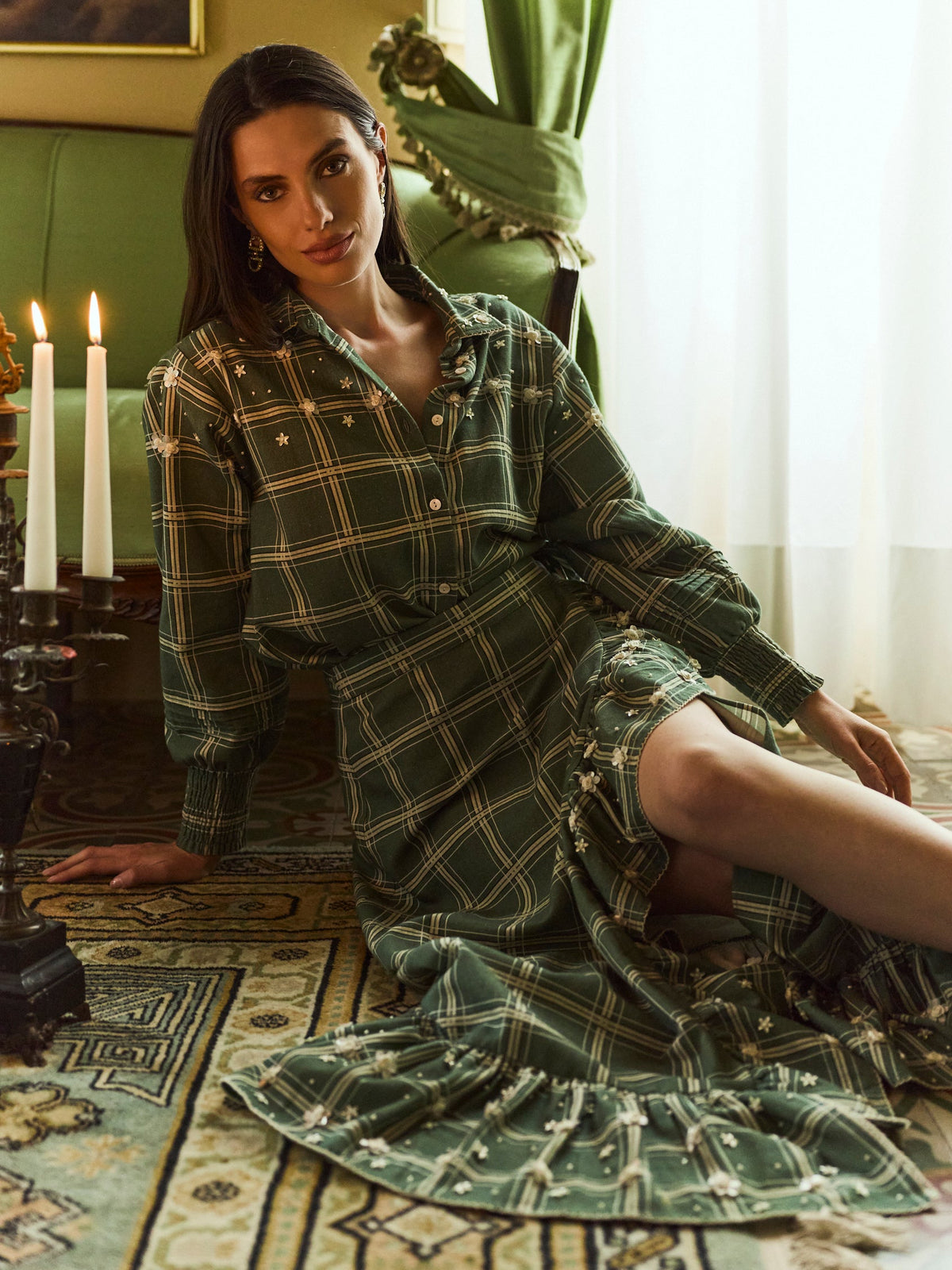 Butler Top in Pin Stripe