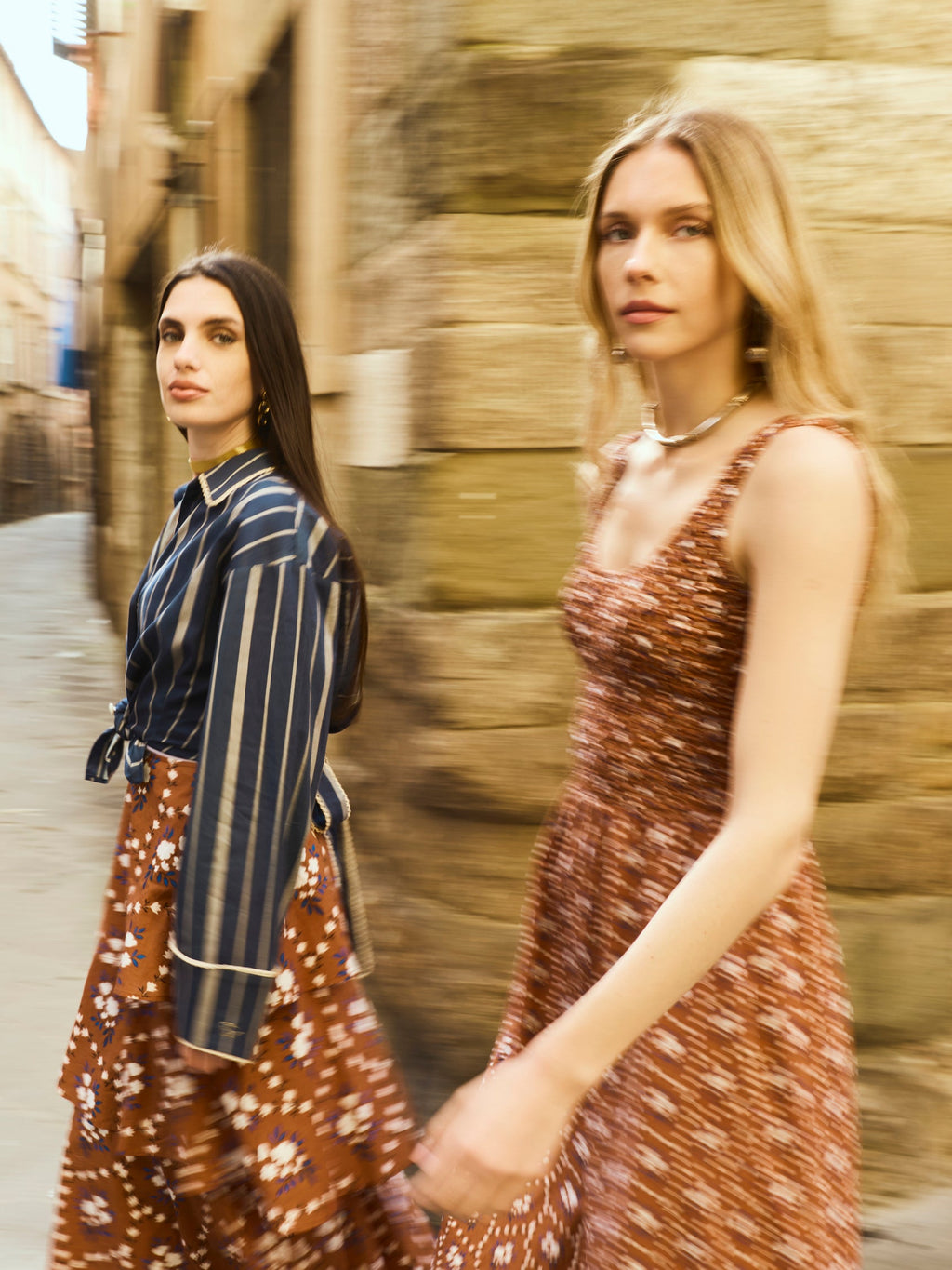 Elle Dress in Marigold Honey Floral