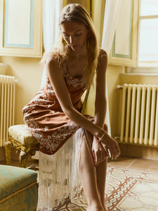 Hannah Dress in Marigold Honey Embroidery