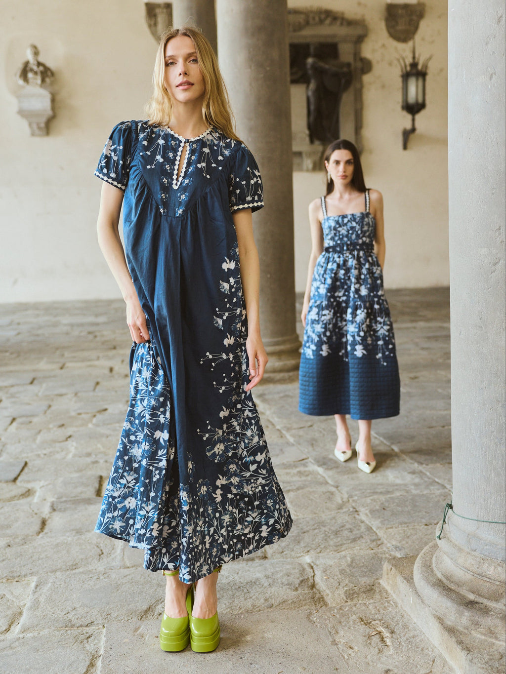 Kelly Dress in Midnight Garden
