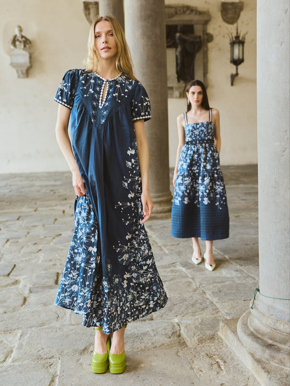 Kelly Dress in Midnight Garden