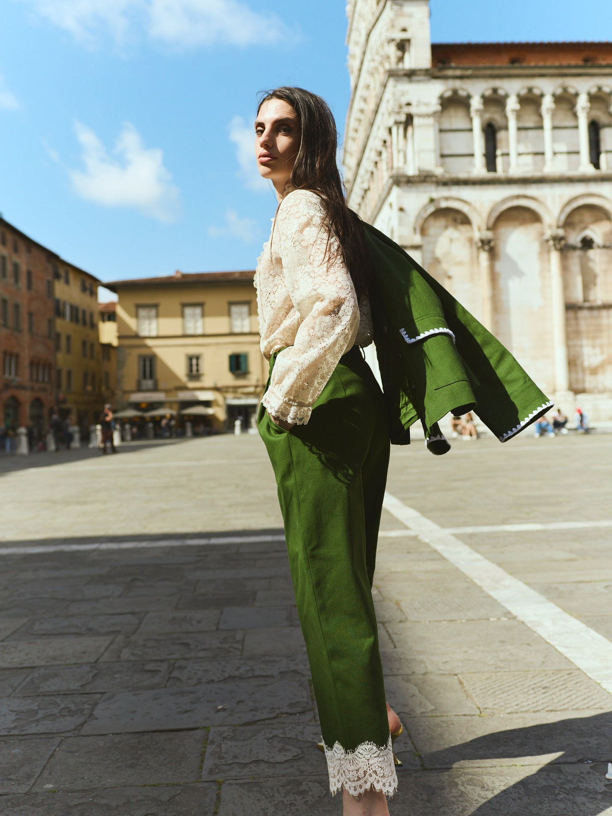 Nina Pant in Fern Twill