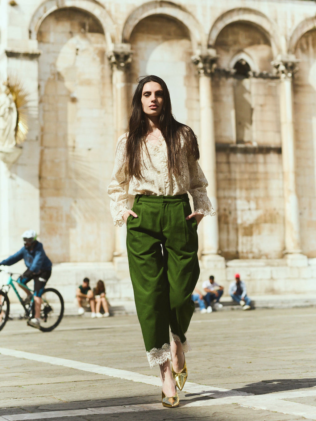 Nina Pant in Fern Twill