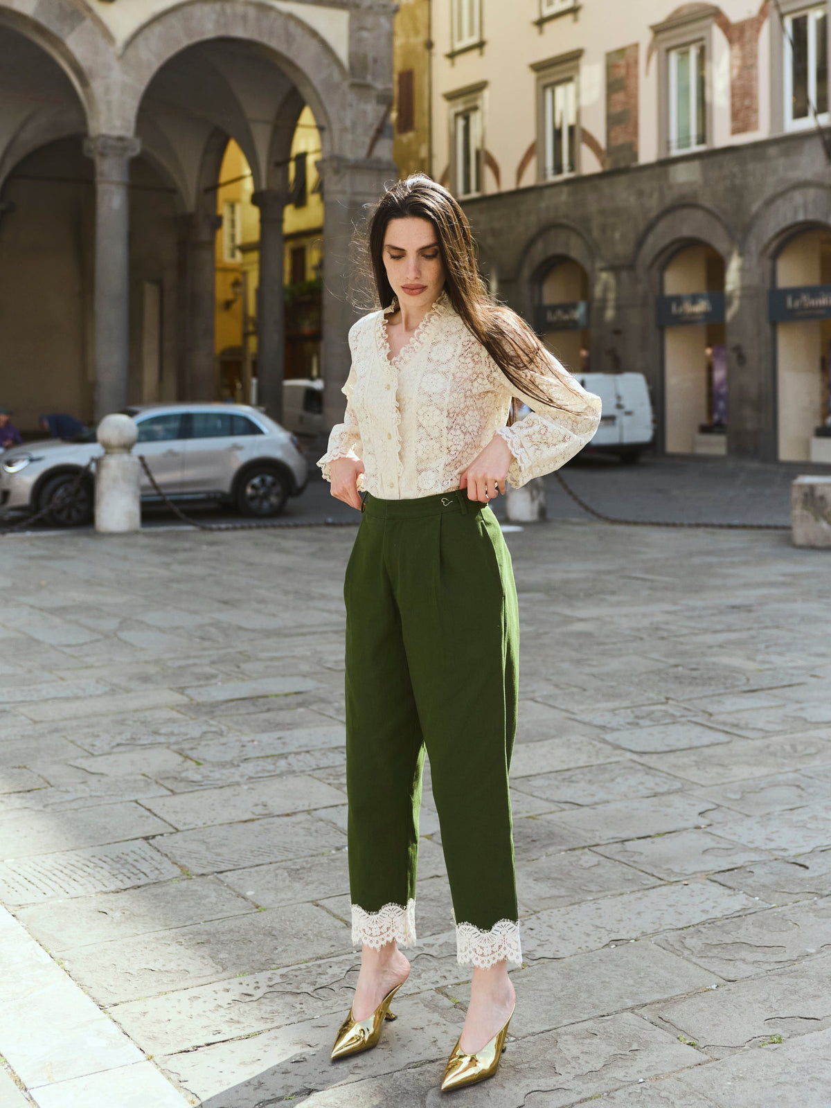 Nina Pant in Fern Twill