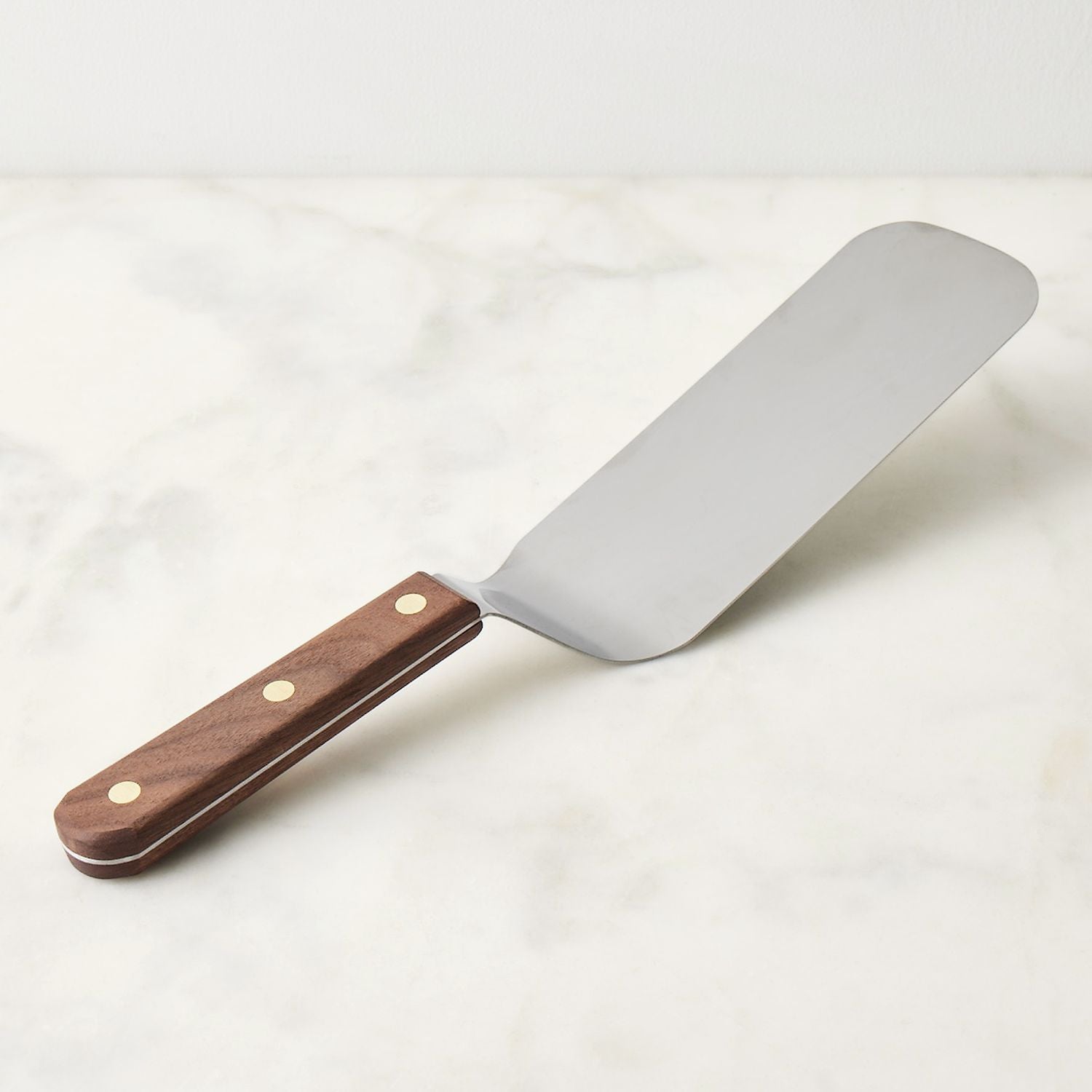 3" x 8" Flexible Turner With Walnut Handle