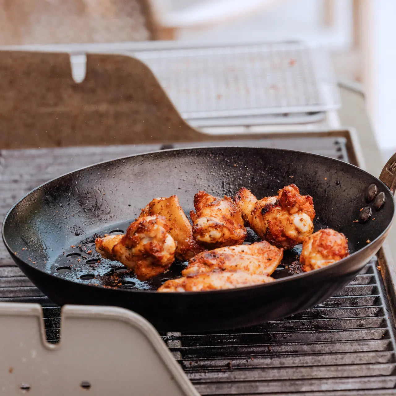 Carbon Steel Grill Frying Pan 12"