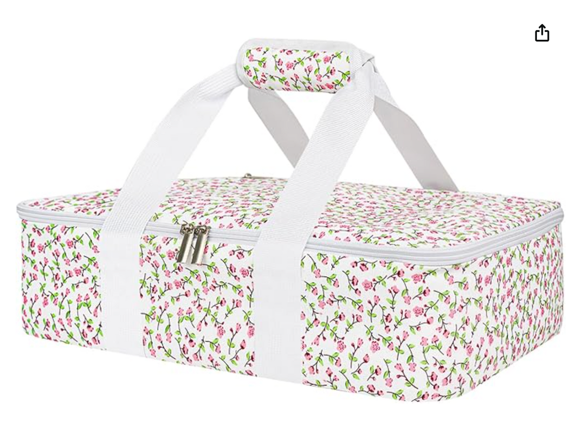 Casserole Carrier - Pink Floral