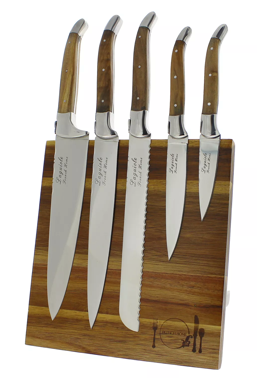 5-Piece Olivewood Kitchen Knife Set