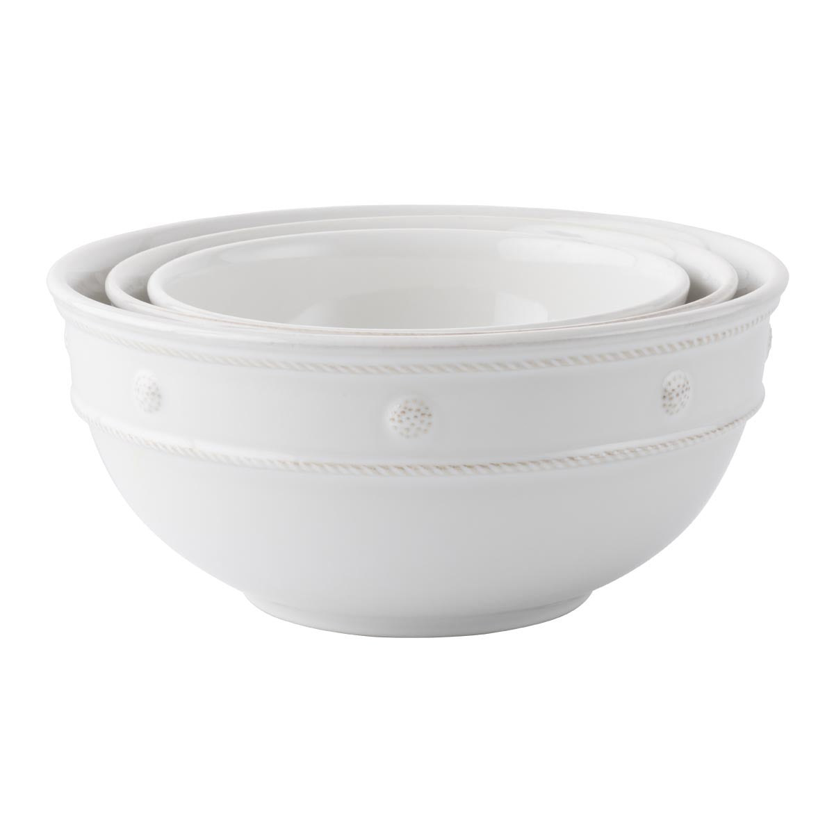Berry & Thread Whitewash Mixing Bowls, Set of 3