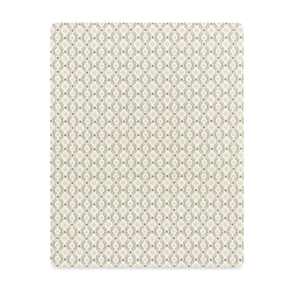 All-Stages® Midi Crib Sheet in GOTS Certified Organic Brushed Cotton by Nate Berkus in Juniper Star