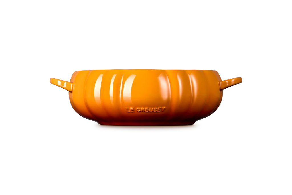 Le Creuset Pumpkin Serving Bowl, 4 qt., Persimmon