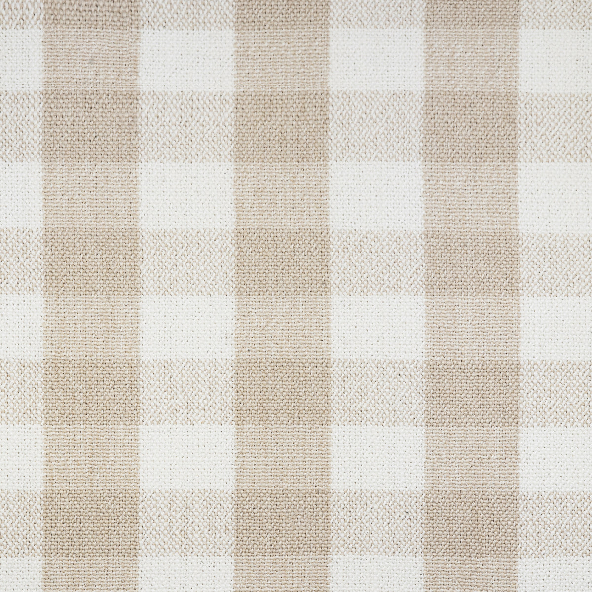 Crawford Gliding Ottoman in Tan Gingham