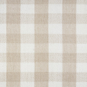 Crawford Gliding Ottoman in Tan Gingham