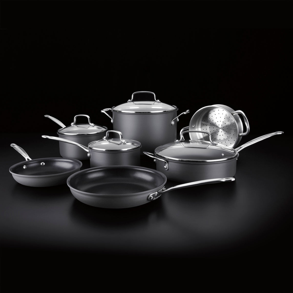 Chef's Classic® Nonstick Hard Anodized 11-Piece Set in Black