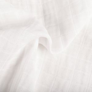 All-Stages Midi Crib Sheet in GOTS Certified Organic Muslin Cotton in White