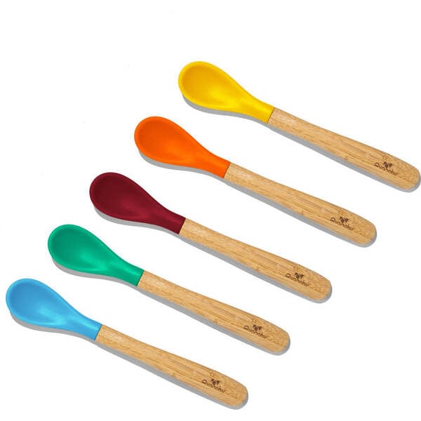 5-Pack Infant Bamboo Spoons, Multi