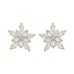 Elia Diamond Stud Earrings - Jewelry - RUCHI New York