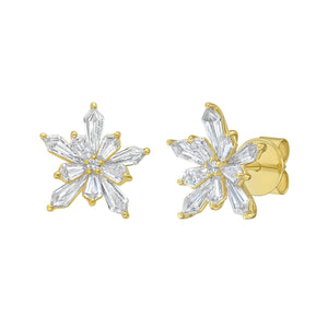 Elia Diamond Stud Earrings - Jewelry - RUCHI New York