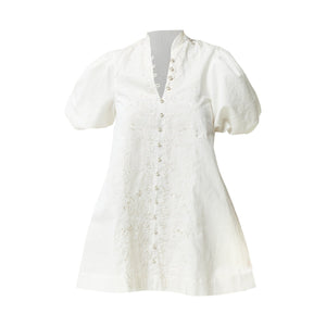 Elliana Barong Mini Dress in Ivory