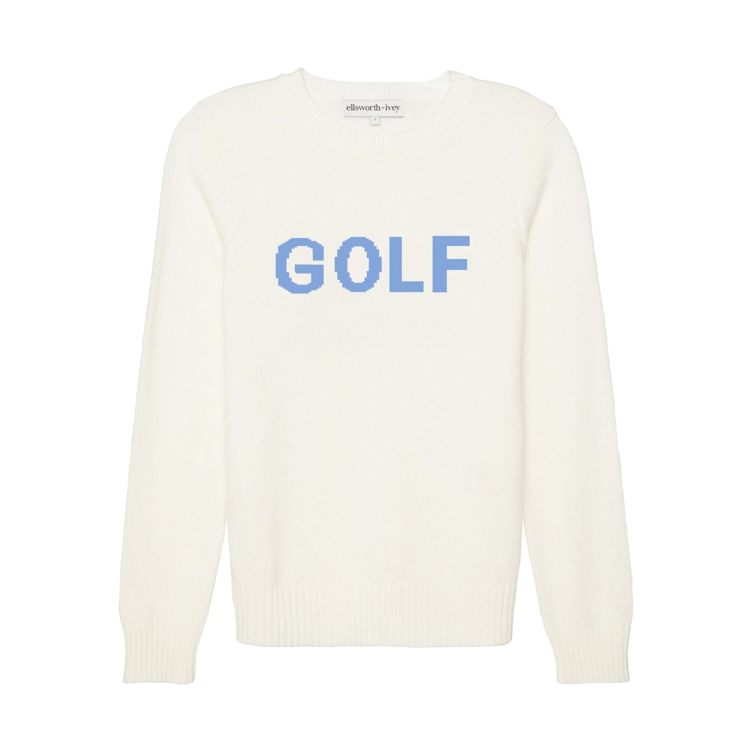 Classic Crew - Golf in Ivory and Cornflower