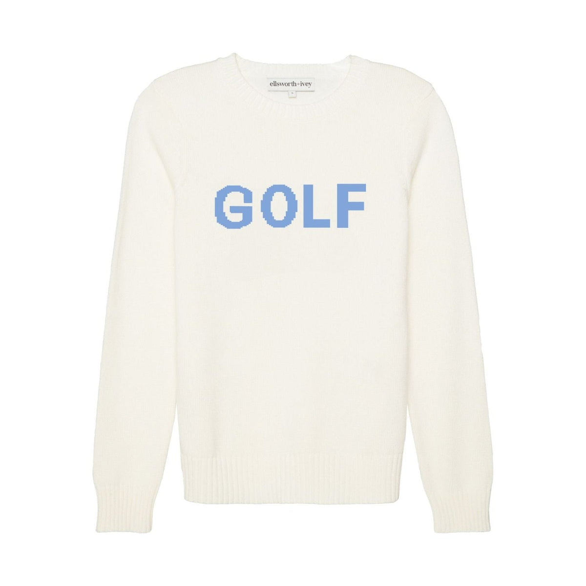Classic Crew - Golf in Ivory and Cornflower