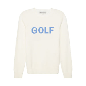 Classic Crew - Golf in Ivory and Cornflower