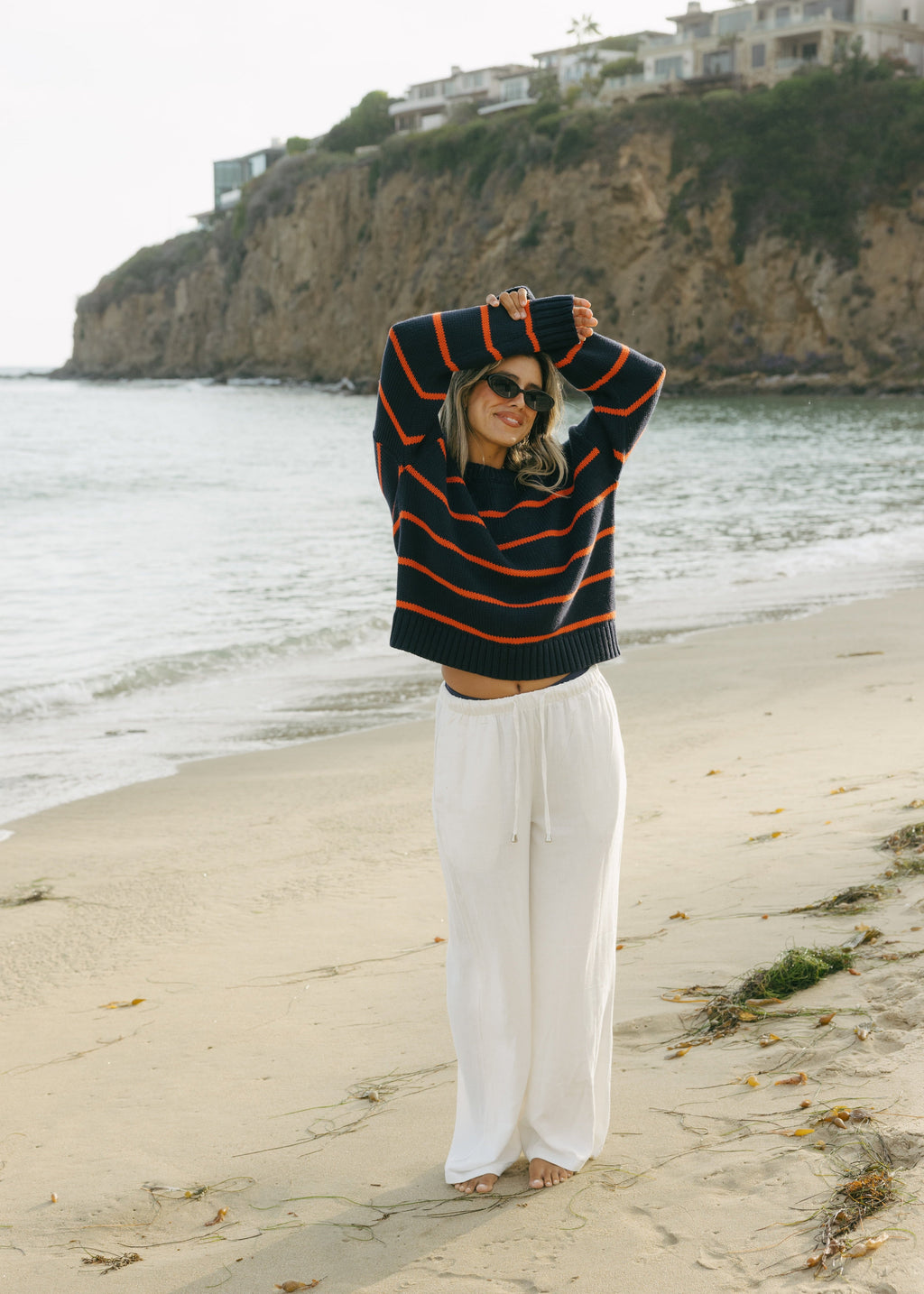 Elena Crew in Navy and Rust