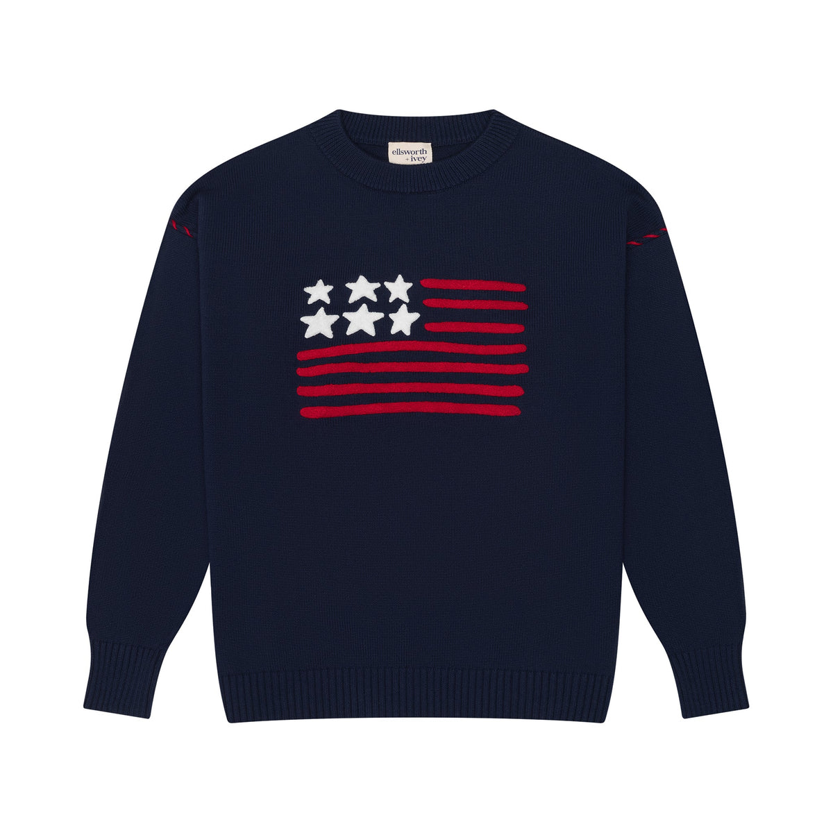 Riley Crew - American Flag in Navy