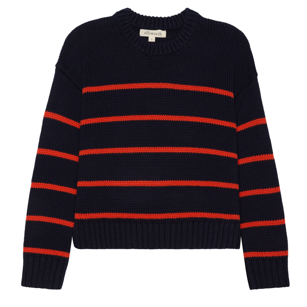 Elena Crew in Navy and Rust