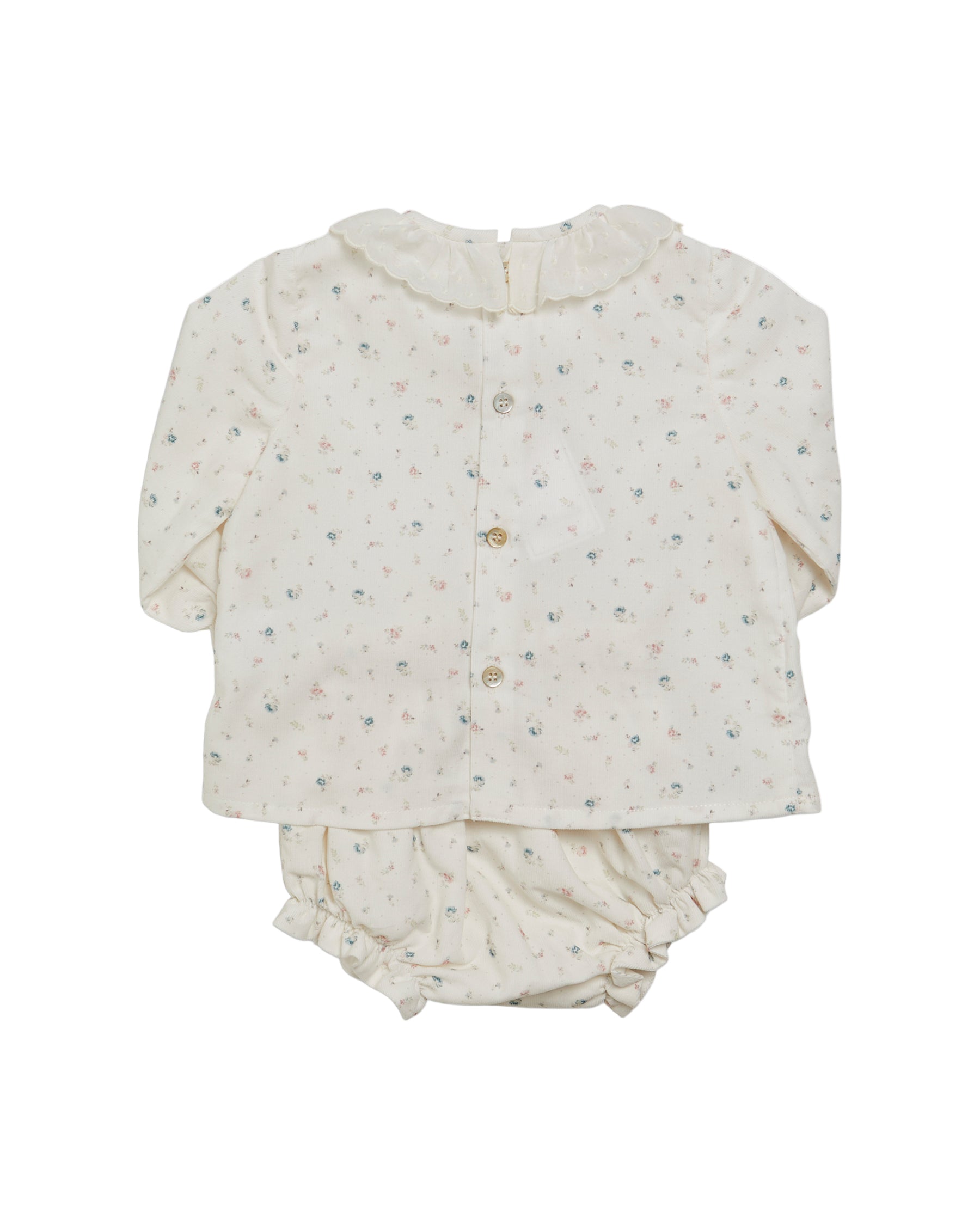 Elodie Set in Floral Print Corduroy