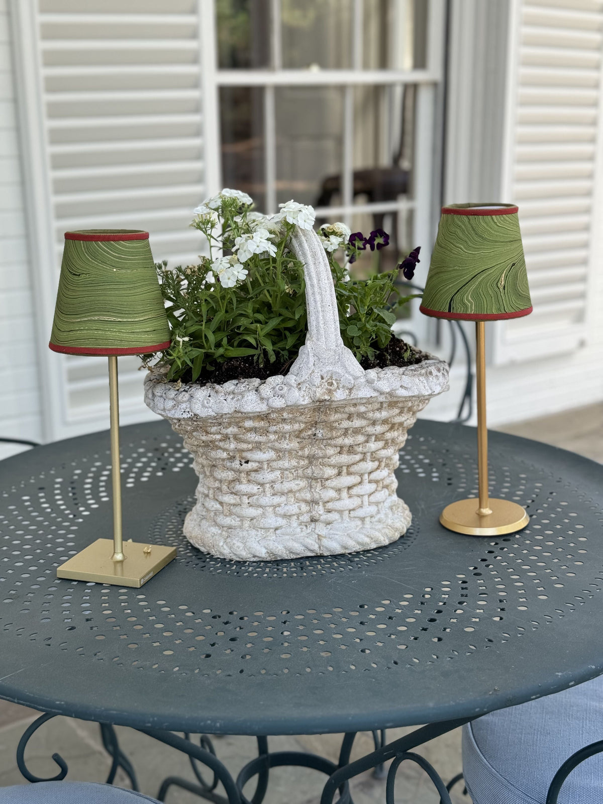 Small Marble Shade Cover in Emerald