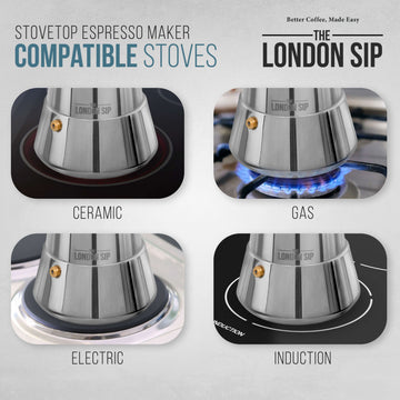 Stainless Steel Espresso Maker 6-Cup