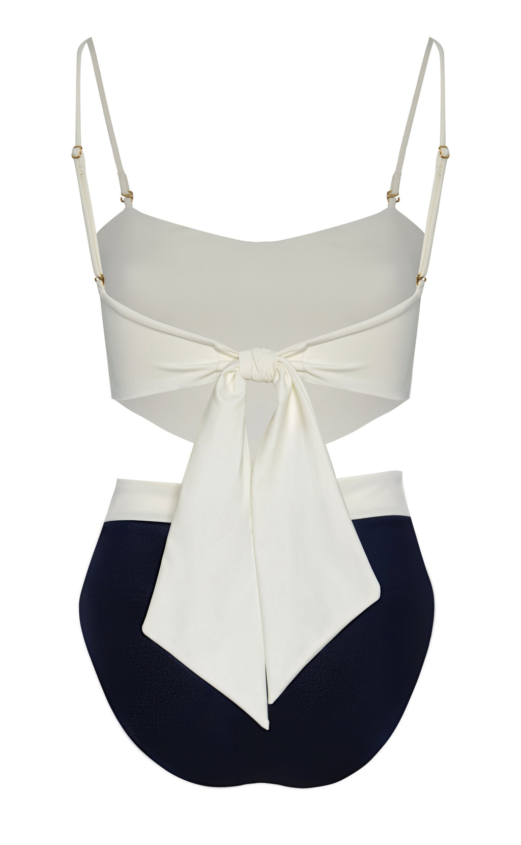 Pestana Embroidered One Piece in Navy & Ivory