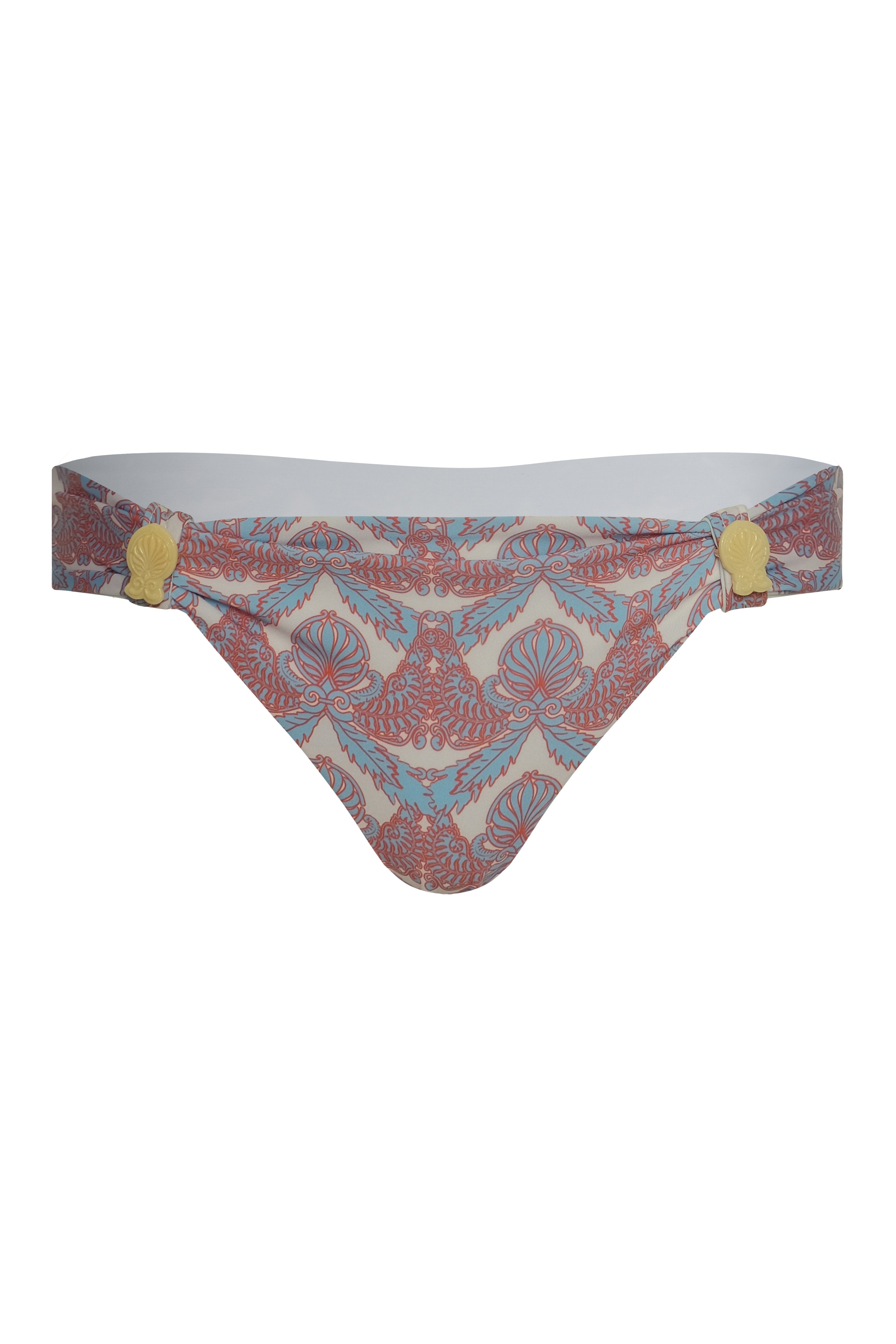 Sunset Bottom in Sky Blue Ornaments & Ivory