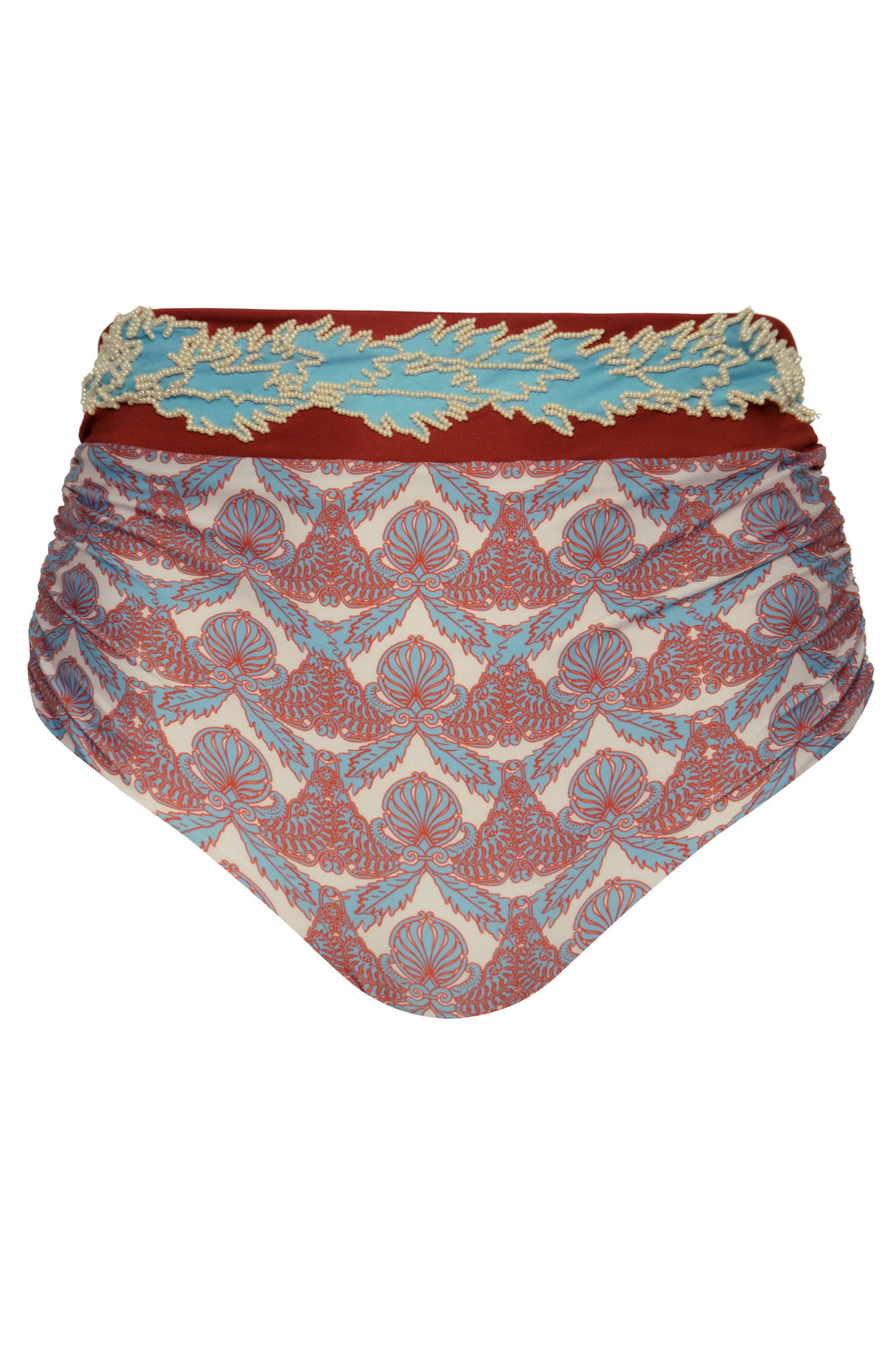 Olinda Bottom in Sky Blue Ornaments & Ivory