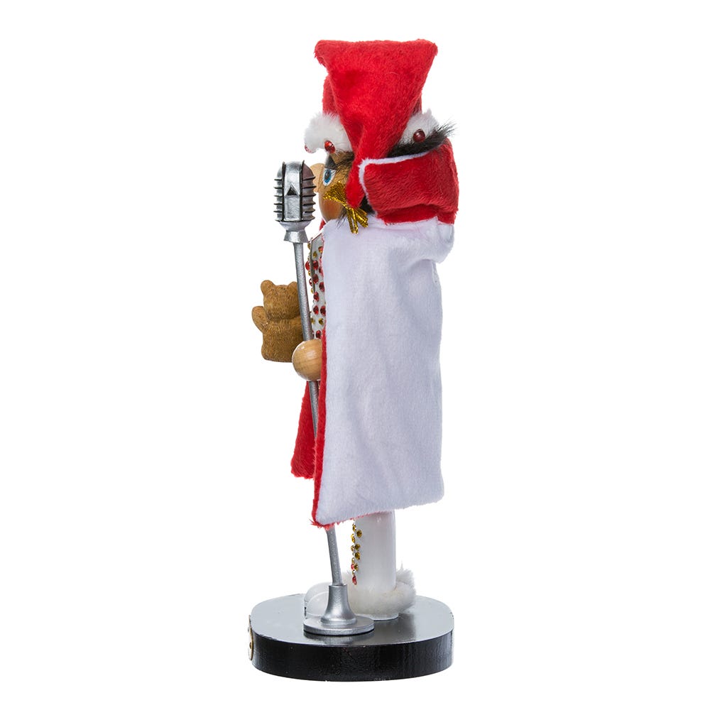 Elvis in White Suit Nutcracker