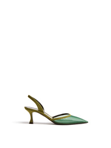 Esme 60 in Green Suede