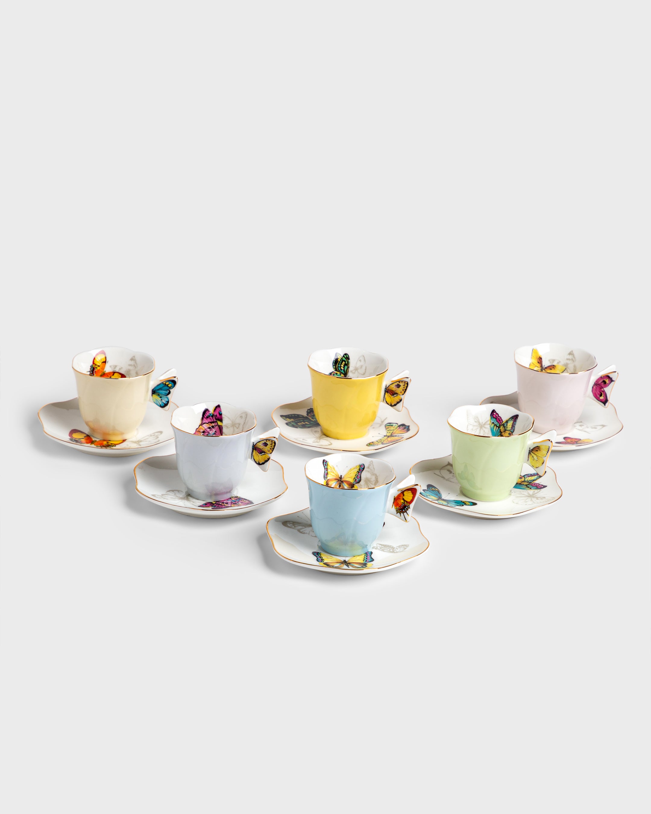 6 set Espresso Cup and Saucer (6)
