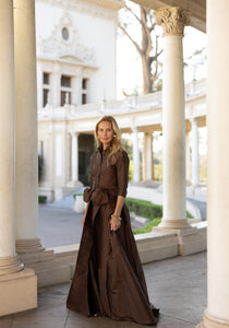 Effortlessly Elegant Gown in Espresso
