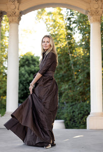 Effortlessly Elegant Gown in Espresso
