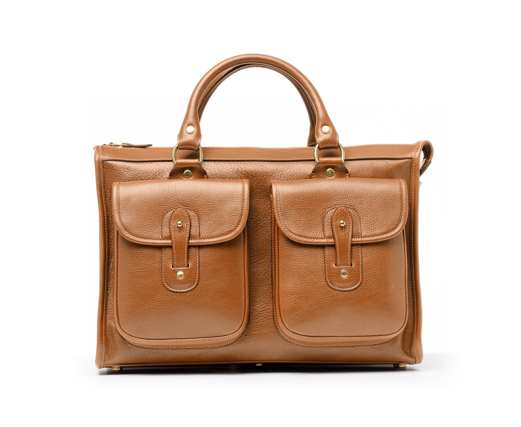 Examiner No. 5 | Vintage Tan Leather Briefcase | Over The Moon