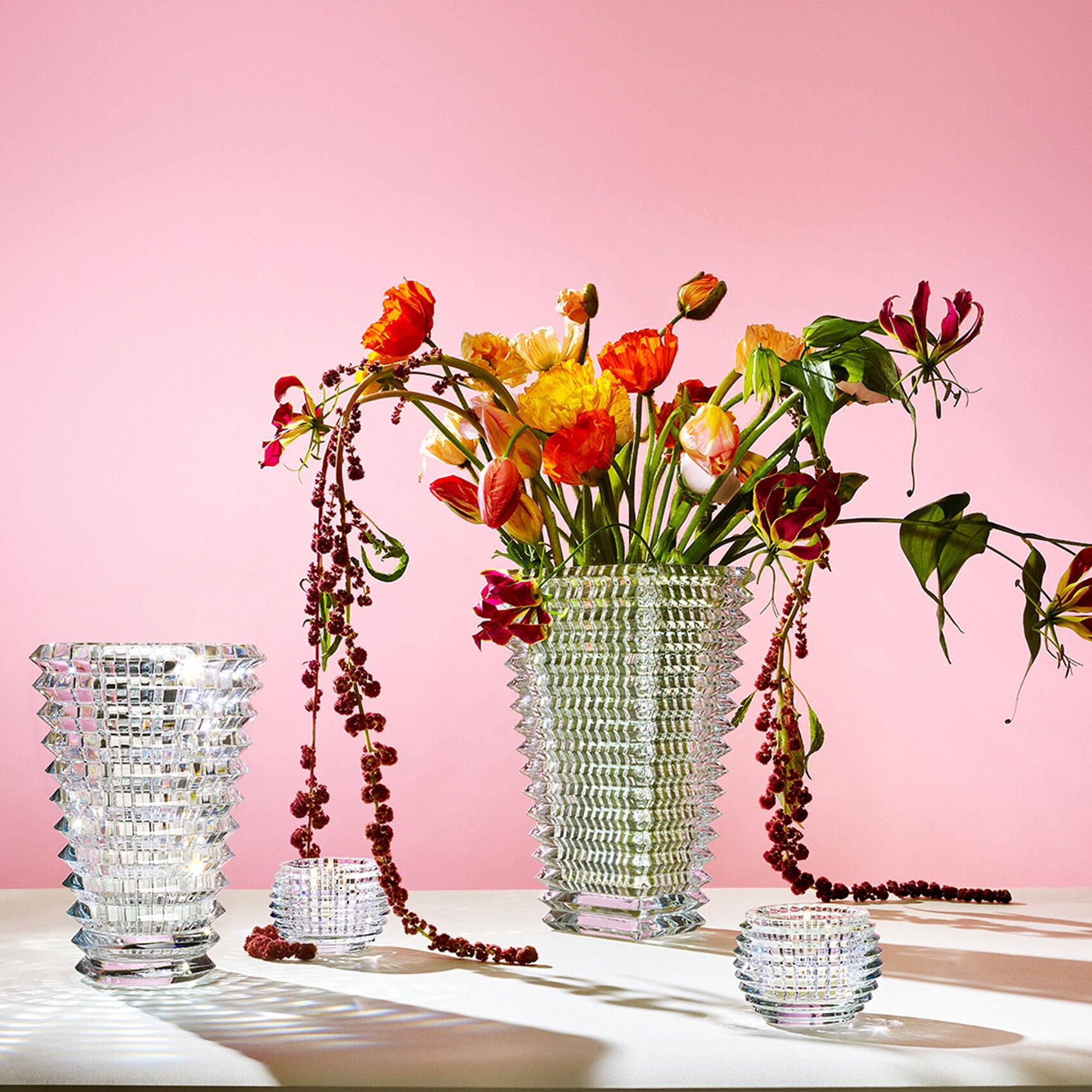 Baccarat Eye Vase 200 透明 花瓶 Eye Vase Small Round Clear | Over The Moon