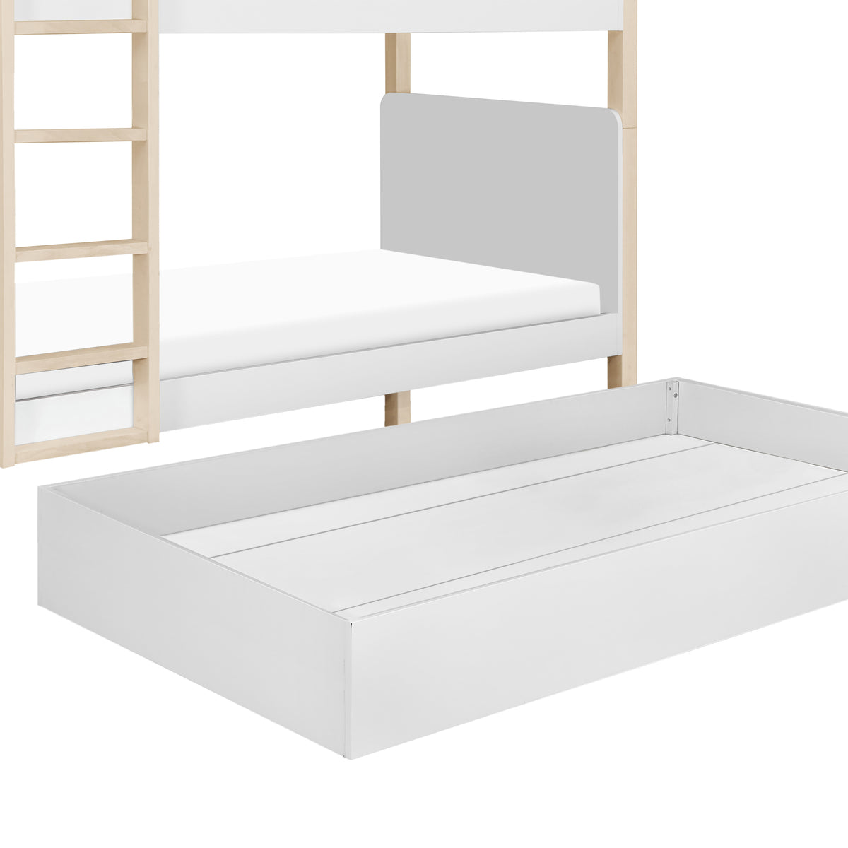 TipToe Bunk Bed in White & Washed Natural