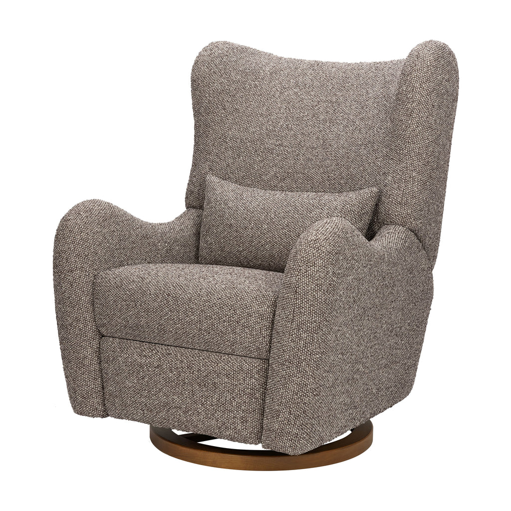 Westham Electronic Recliner and Glider with USB Port by Nate Berkus in Performance Earth Slub Weave with Toffee Base