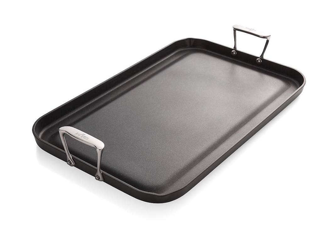 All-Clad ® HA1 Hard-Anodized Non-Stick Double-Burner Griddle